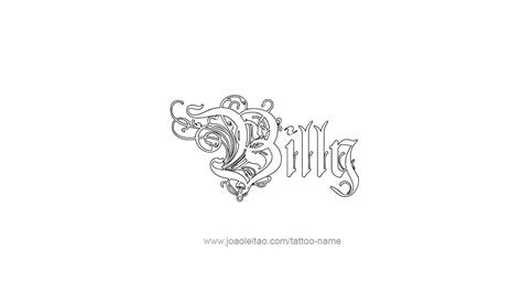 Billy Name Tattoo Designs