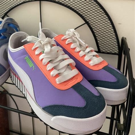 Purpleblueorange Platform Pumas Brand New Worn A Depop