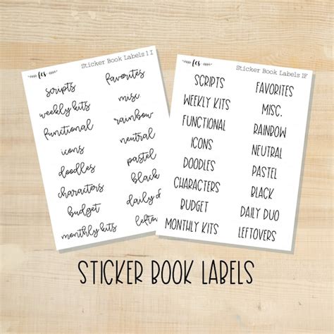 Book Spine Labels - Etsy