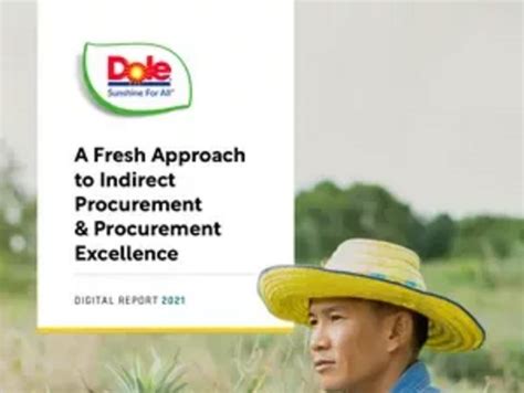 Dole Sunshine A Fresh Approach To Indirect Procurement Supply Chain