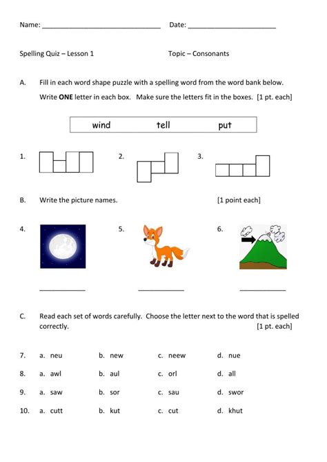 Spelling Consonants Worksheet Live Worksheets