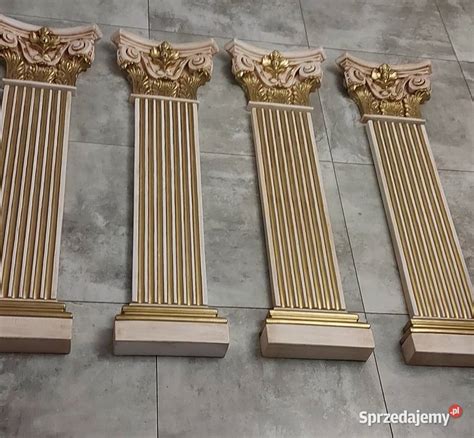 Obudowa Kominka Pilaster Portal Kominek Sztukateria Gipsowa Zielona