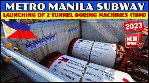 Tbm Launching Of Metro Manila Subway Mmssp Project Update Youtube