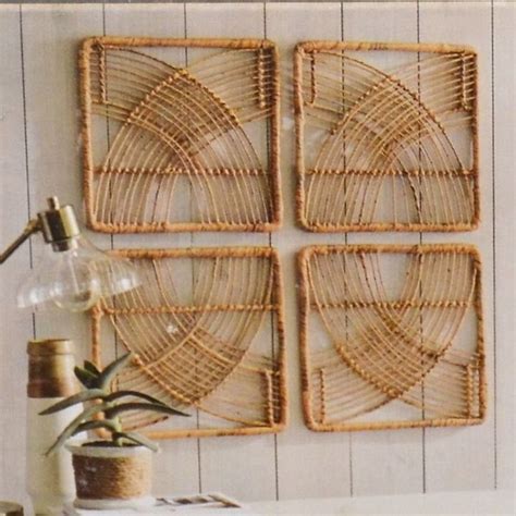 Rattan Wicker Wall Art Cuteconservative