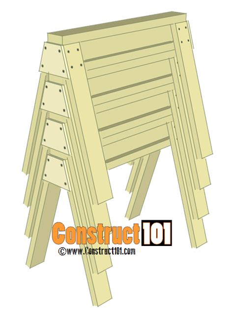 Sawhorse Plans - Construct101