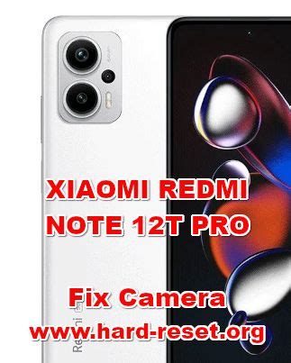 How To FIX Camera On XIAOMI REDMI NOTE 12T PRO Problem Hard Reset