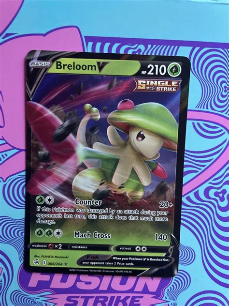 Pokémon TCG Breloom V Fusion Strike 006 264 Holo Ultra Rare eBay