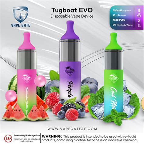 Tugboat Evo Disposable Vape Device 4500 Puffs 850mah Dubai And Abu Dhabi