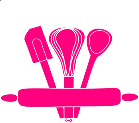 Pink Kitchen Utensils Clip Art at Clker.com - vector clip art online, royalty free & public domain