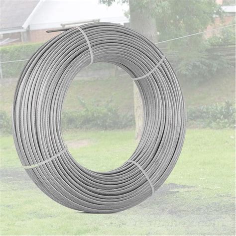 Zip Line Cable 6mm Heavy Duty Galvanized Steel Aircraft Wire Rope