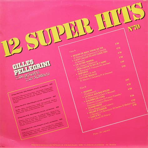 Les Sensass Sillons Gilles Pellegrini Super Hits N