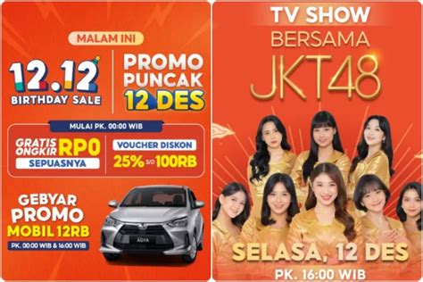 Heboh Shopee Birthday Sale Bagikan Promo Spektakuler Ada Tv