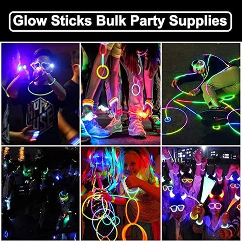 Super Bright 500 Pack Glow Sticks Bulk New Years Eve Party Supplies