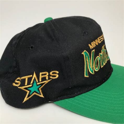 90’s Minnesota North Stars Sports Specialties Script NHL Snapback Hat ...