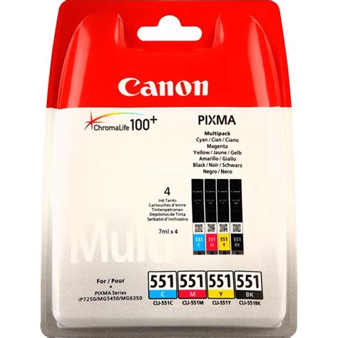 Canon Multipack De Cartouches D Encre Cli Bk C M Y Rendement