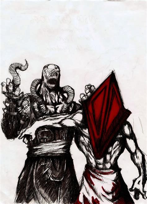 pyramidhead vs nemesis by fredvoorhees on DeviantArt