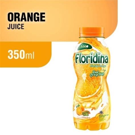 Jual Floridina Real Orange Pulp Kemasan Botol Plastik 350 Ml Shopee