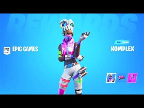 New Komplex Free Skin How To Unlock Free Rewards Fortnite Battle