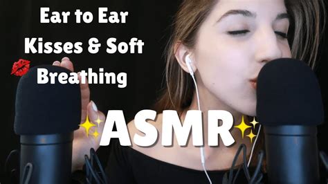 Asmr Ear To Ear Kisses Soft Breathing Whispers Youtube