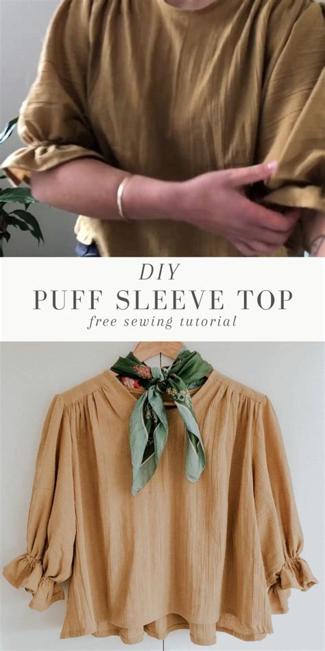 Diy Puff Sleeve Top With Shirred Sleeve And Gathers Video In