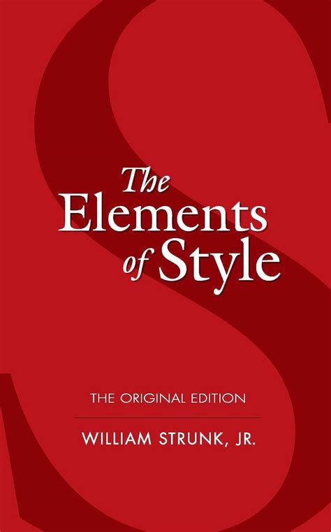 The Elements Of Style The Original Edition Dover Language