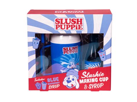 Slush Puppie Slushie Making Cup Blue Raspberry Syrup Set Lidl