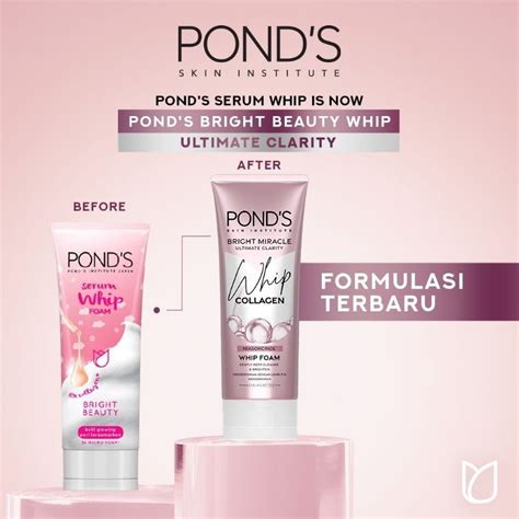 Jual Ponds Bright Miracle Ultimate Oil Control Whip Collagen 100ml