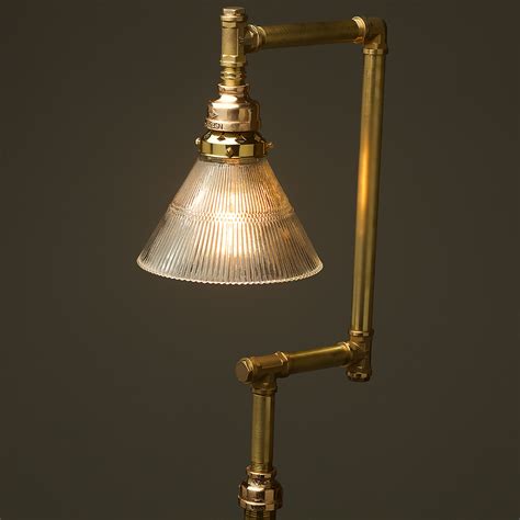 Multi Shade Solid Brass Plumbing Pipe Floor Lamp • Edison Light Globes Pty Ltd