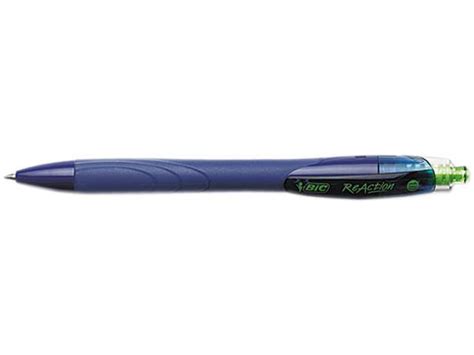 Bic Cpge11be Ecolutions Reaction Ballpoint Retractable Pen Blue Ink