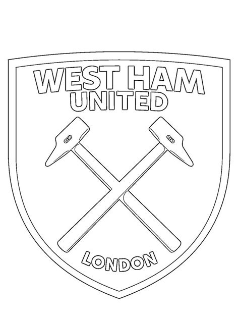 colouring page West Ham United FC | coloringpage.ca