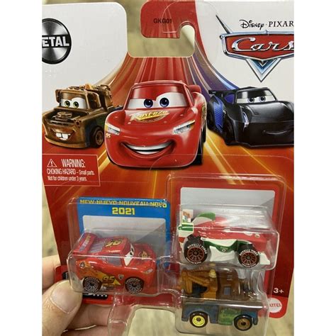 Disney Cars Mini Racers 3 Packs Shopee Malaysia