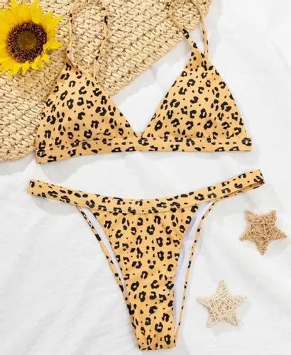 Bikini Mujer Bañador Traje De Baño De Leopardo Para Dama Meses sin interés