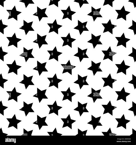 Starry Repeatable Seamless Star Pattern Star Background Stock Vector