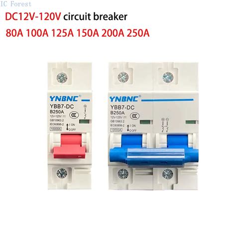 1p 2p 100a 200a 250a Dc Breaker 12v 24v 36v 48v 96v 120v Dc Circuit Breaker Solar Battery