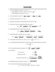 Formula Sheet Pdf Formula Sheet Relation Between Future Value Fv