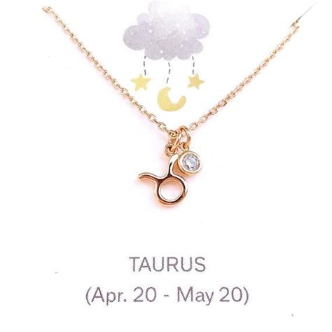 Taurus Necklace Birthstone Necklace Astrology Sign Gold Etsy In 2020 Taurus Necklace Zodiac