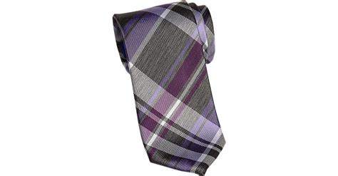 Check This Out Egara Plum Plaid Narrow Tie Narrow 3 To 3 1 4 From