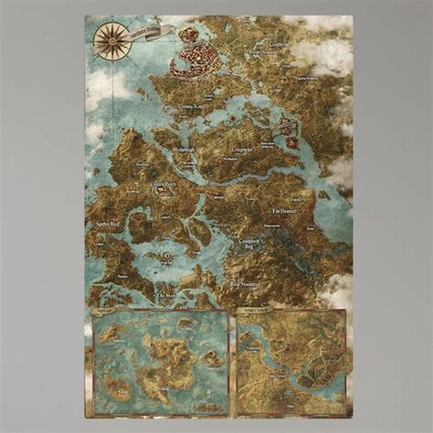 The Witcher World Map The Northern Realms Gwent Deck Map Etsy