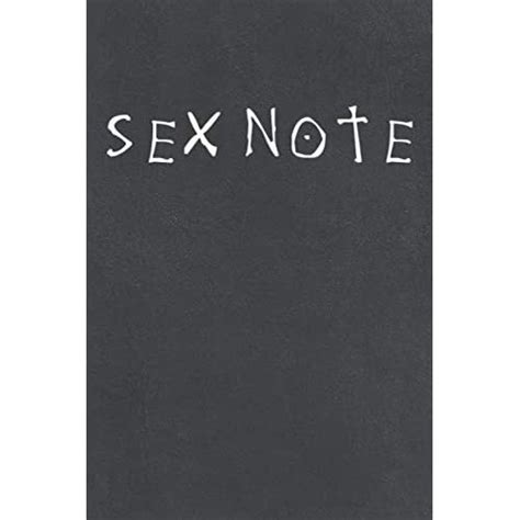 Sexnote Funny Notebook Journal Sex Note Vintage Black Cover To