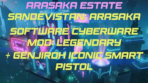 Cyberpunk 2077 Exploring Arasaka Estate Iconic Smart Pistol