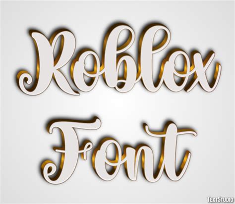 Roblox Font Text Effect And Logo Design Font