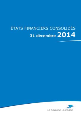 Remplissable En Ligne Tats Financiers Consolids Le Groupe La Poste