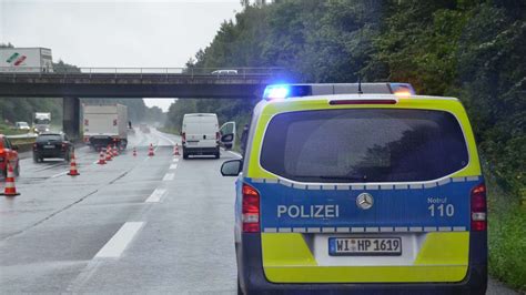 Bilder Schwerer Unfall auf der B26 Höhe Roßdorf