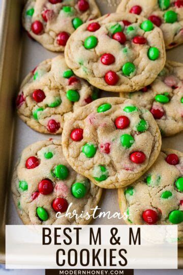 Christmas M&M Cookies – Modern Honey