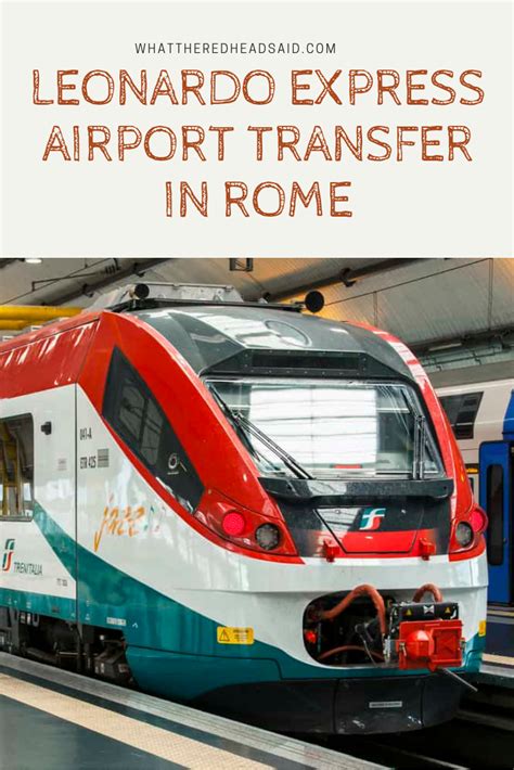 Leonardo Express Airport Transfer In Rome Rome Airport Airport Map