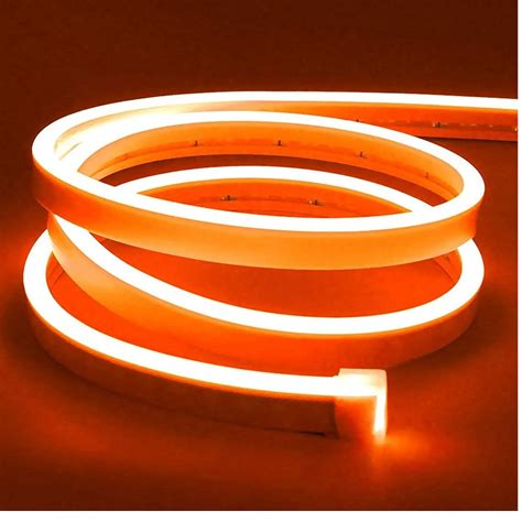 Cinta Led Neon Flexible Naranja Rollo M