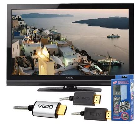 VIZIO 32 Class LCD HDTV HDMI Cable Bundle QVC