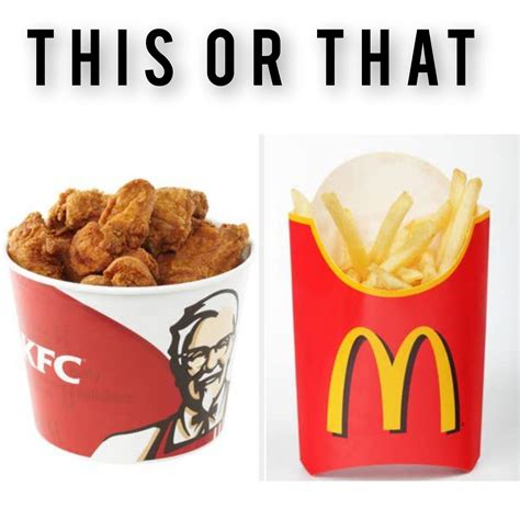 Big - Chicken or fries, now there’s a battle that has raged since the