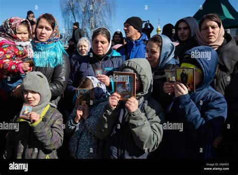 Kiev Ucrania 30th De Marzo De 2023 Los Feligreses Del Patriarcado De