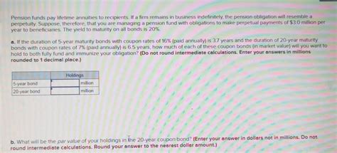 Solved Pension Funds Pay Lifetime Annuities To Recipients Chegg